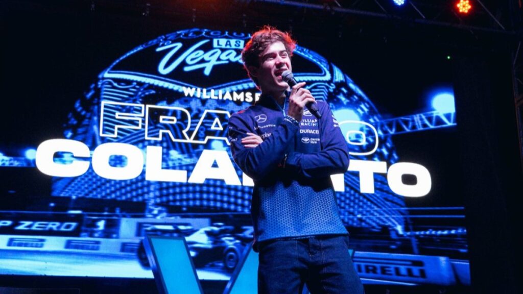 Franco Colapinto estuvo en el Fan Zone del Gran Premio de Las Vegas | @WilliamsRacing