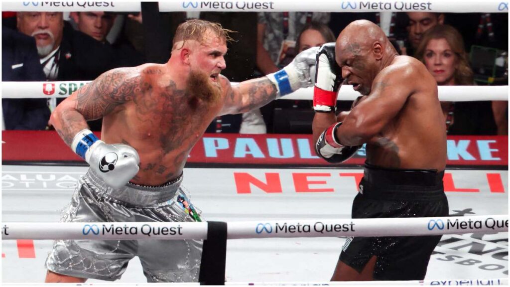 Jake Paul venció a Mike Tyson en el Estadio de los Dallas Cowboys | Reuters