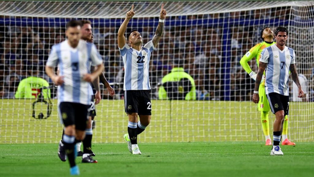 Lautaro Martínez Gol Vs Perú Reuters