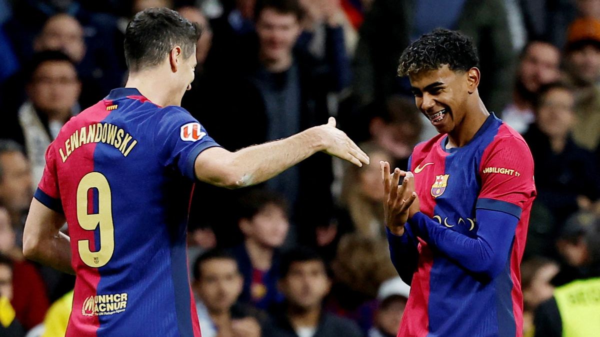 Barcelona anuncia las bajas de Lamine Yamal y Robert Lewandowski para