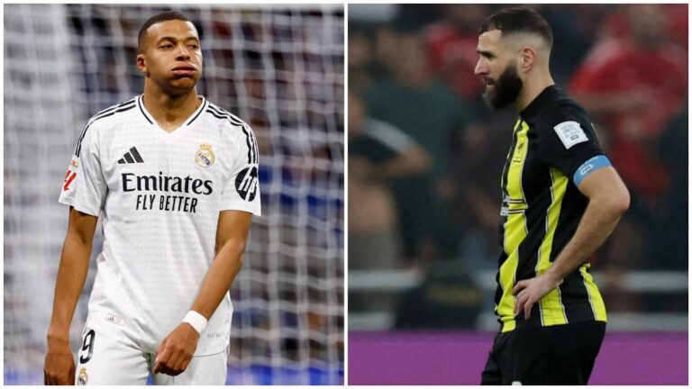 Karim Benzema analiza los problemas de Mbappé en el Real Madrid: “Tiene que aprender a jugar de ‘9’ y manejar la presión”