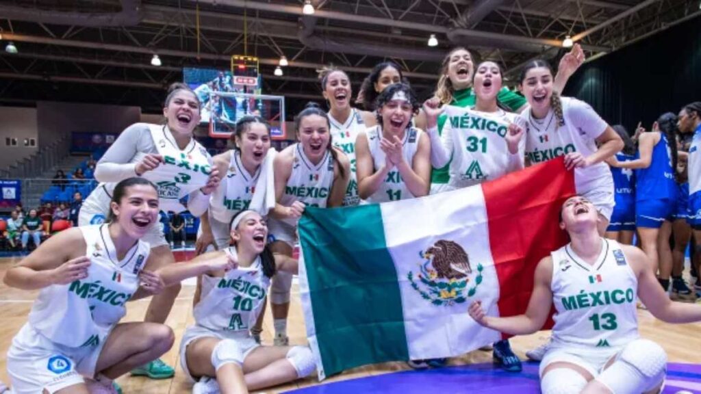 La selección mexicana femenil, tercer lugar en el CentroBasket