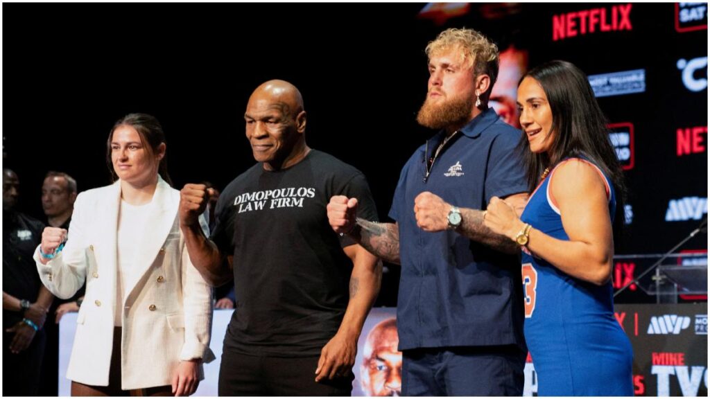 Mike Tyson, Jake Paul, Katie Taylor, and Amanda Serrano | Reuters