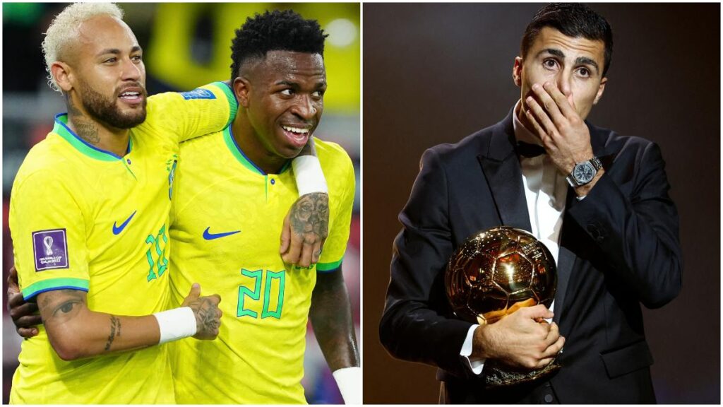 Neymar defendió a Vinicius, catalogó como un hablador a Rodri y se está llevando las críticas de los aficionados del Barcelona