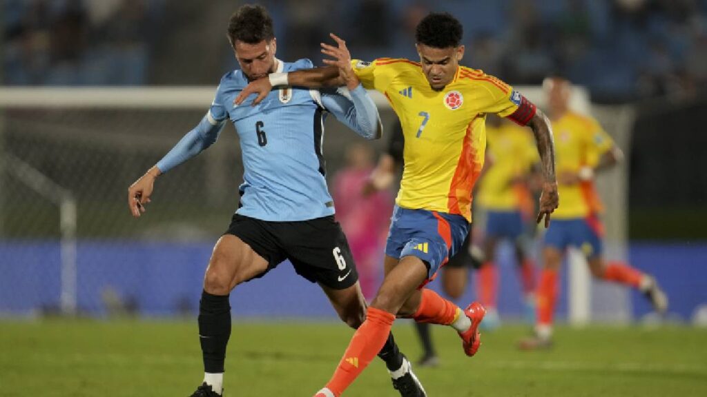 Luis Díaz con la Selección Colombia / AP