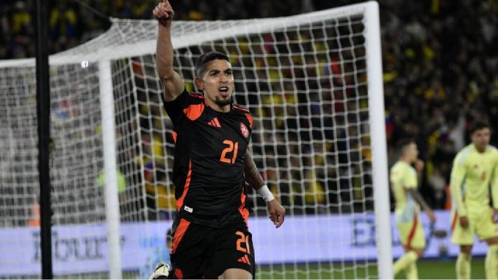 Daniel Muñoz anotó el gol de la Selección Colombia vs España