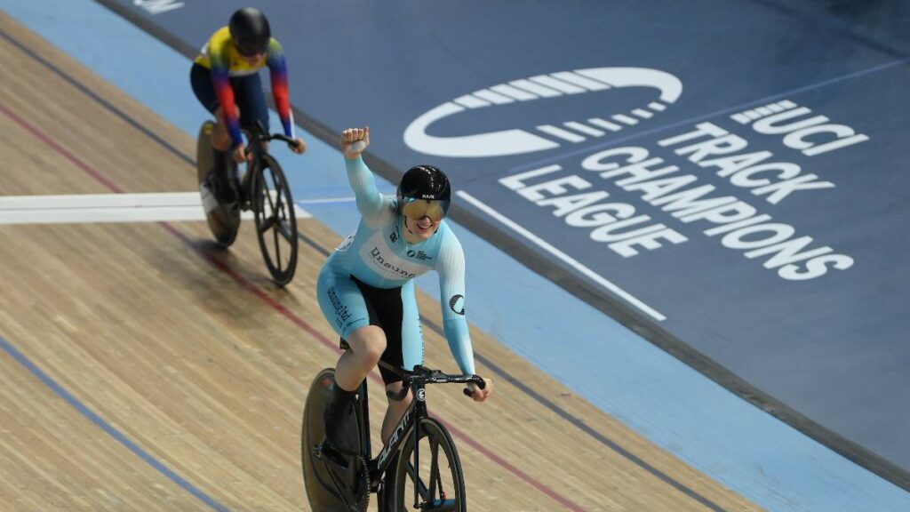 Martha Bayona segunda en la velocidad de la UCI Track Champions League / Foto: @UCITCL