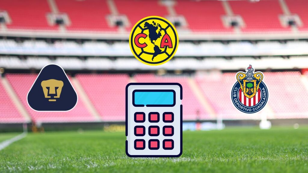 ¿Qué necesitan América, Chivas y Pumas para clasificar a la Liguilla?