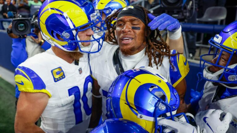 Con un touchdown a una mano de Demarcus Robinson, los Rams se imponen en tiempo extra ante Seattle Seahawks