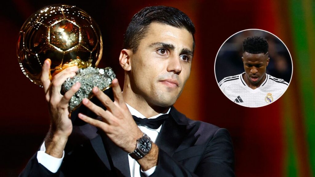 Rodri con el Balón de Oro 2024