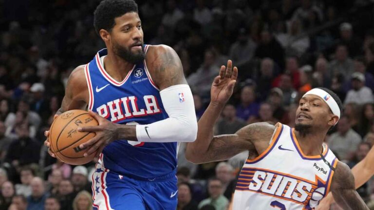 Phoenix arruina el debut de Paul George con los 76ers