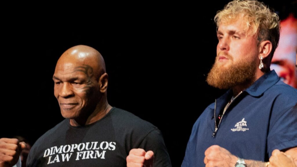 Mike Tyson junto a Jake Paul