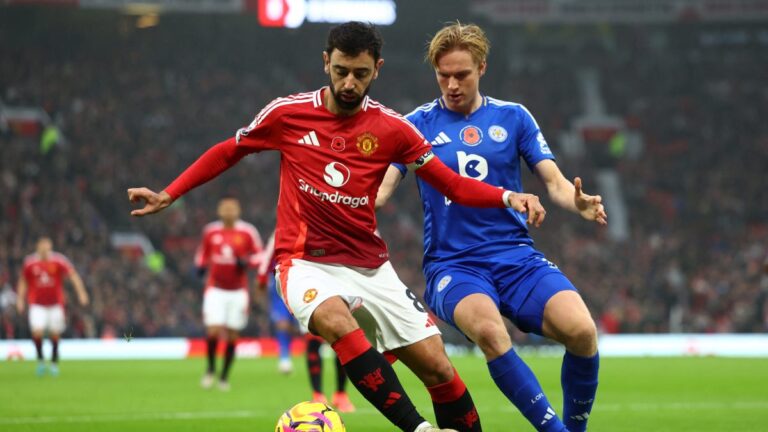 Manchester United vs Leicester en vivo la jornada 11 de la Premier League 2024: Resultado y goles, en directo online