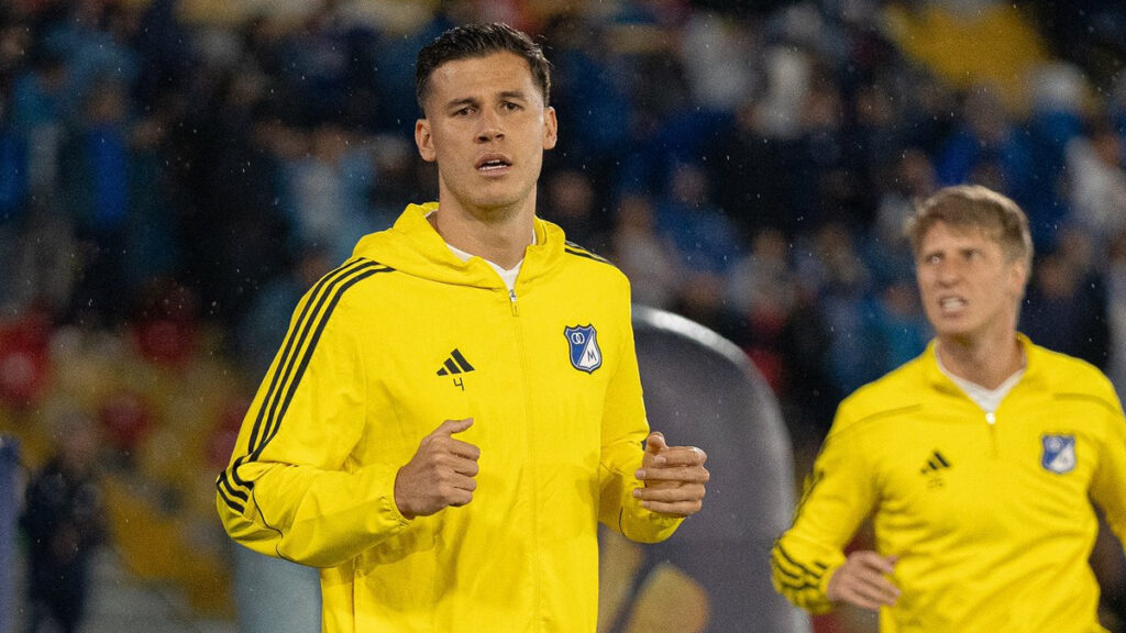 Juan Pablo Vargas, antes de un partido de Millonarios. - @MillosFCoficial.