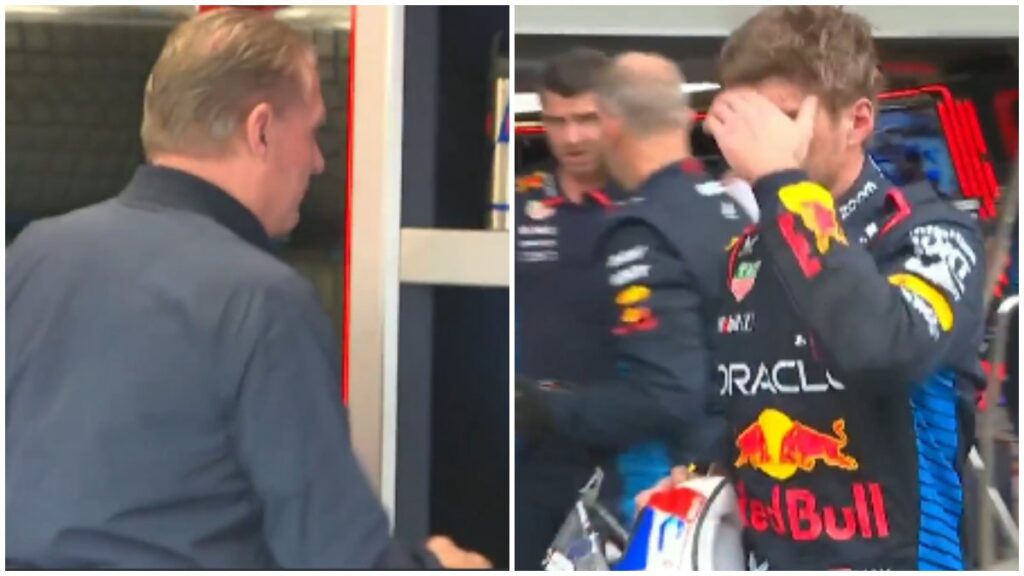 Los Verstappen, Max y Jos, totalmente enfurecidos por la actuación de Red Bull en la qualy del GP de Brasil 2024.