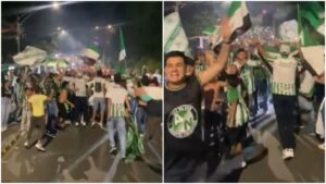 Efraín Juárez y Atlético Nacional provocan la locura en las calles de Medellín, Colombia