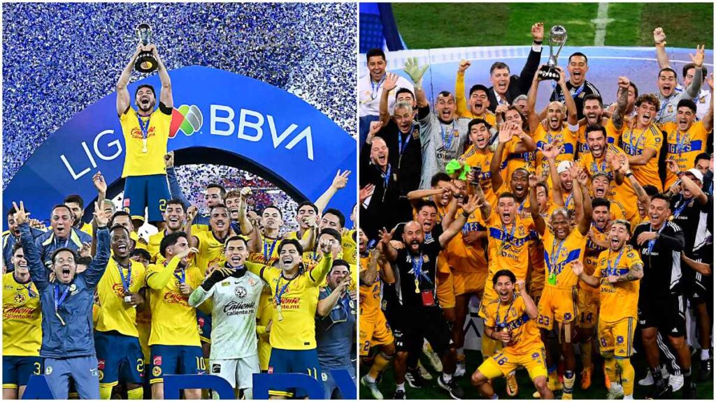 América y Tigres se han convertido en los mayores ganadores de ligas durante la última época dentro del fútbol mexicano