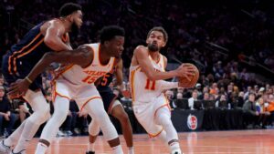 Trae Young y los Atlanta Hawks remontan a los Knicks y se citan con Giannis y Bucks en las semifinales de la NBA Cup