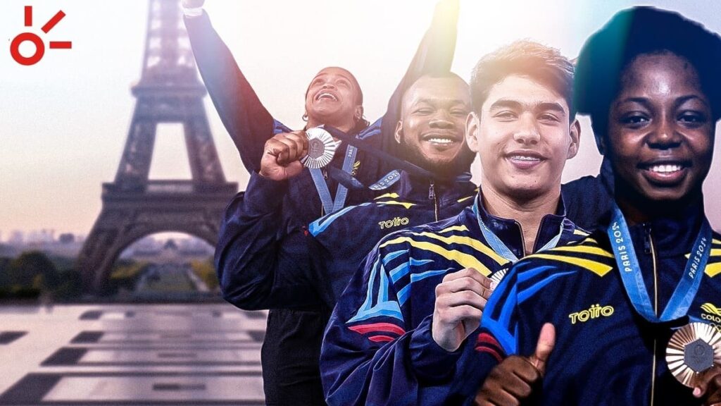 Medallistas colombianos en Paris 2024.