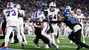 Josh Allen y los Bills salen con vida de Detroit y se imponen en reñido juego a los Lions