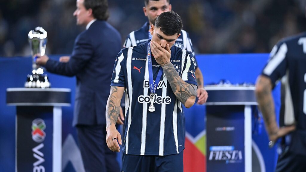 Monterrey, Nuevo León, 15 de diciembre de 2024. @@@ durante el partido de vuelta de la Final del torneo Apertura 2024 de la Liga BBVA MX, entre los Rayados del Monterrey y las Águilas del América, celebrado en el estadio BBVA. Foto: Imago7/ Etzel Espinosa