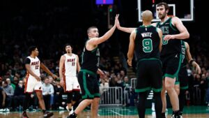 Ni los 19 puntos de Jaime Jaquez evitan la derrota del Heat ante los Celtics