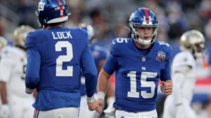 Lesión de Drew Lock obligaría a los Giants a tener a Tommy DeVito de QB titular ante los Ravens