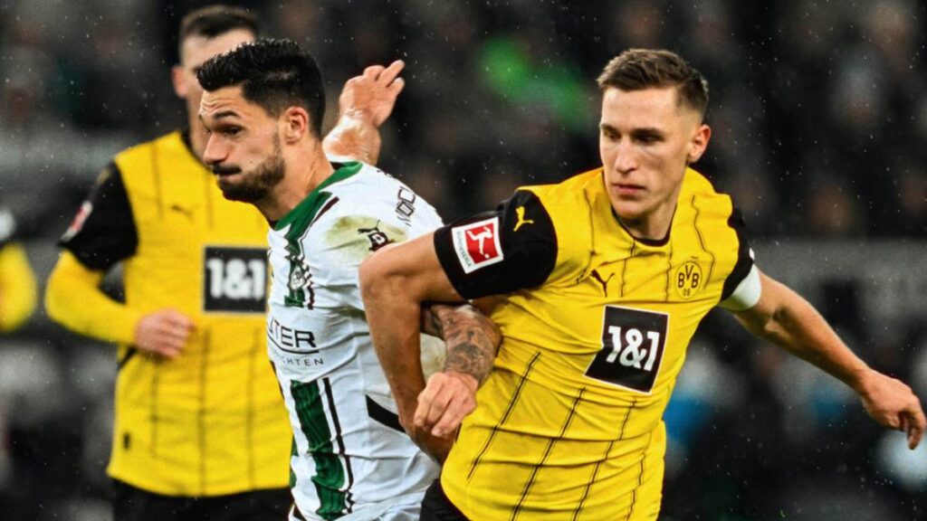 Borussia Dortmund empató 1-1 en su visita al Borussia Mönchengladbach