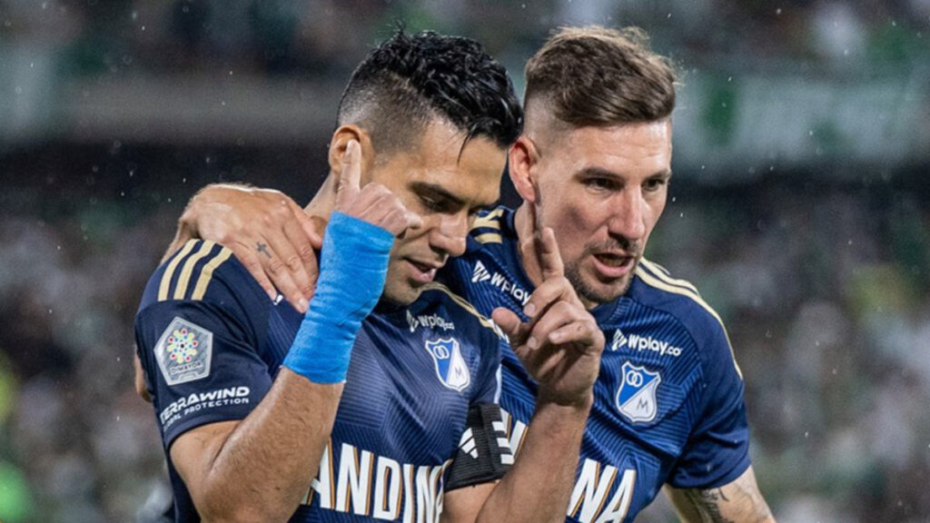 Falcao García celebra el gol. - @MillosFCoficial.