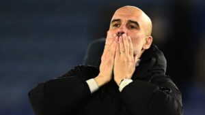 Pep Guardiola, aliviado tras volver a la senda de la victoria con el Manchester City