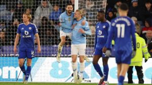 Haaland y el City cortan sus sequías para vencer al Leicester en el partido 500 de Guardiola