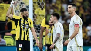 Benzema y Al Ittihad mantienen el liderato tras derrotar  al Al Nassr de Cristiano que se rezaga en la lucha por el título