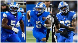 La plaga de lesiones de los Lions llega a un estado crítico: David Montgomery, Carlton Davis y Alim McNeill se suman a la lista de más de 20 jugadores que tienen fuera