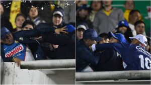 ¡Violencia en el América vs Cruz Azul! Golpes y empujones en el Estadio Ciudad de los Deportes