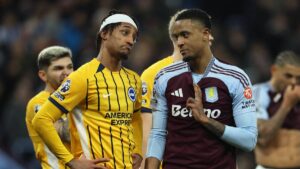 Lluvia de goles en el empate entre Aston Villa y Brighton