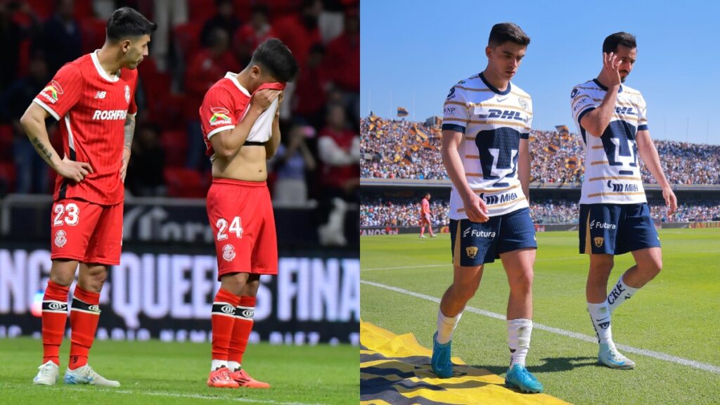 Pumas y Toluca, otro año más sin títulos