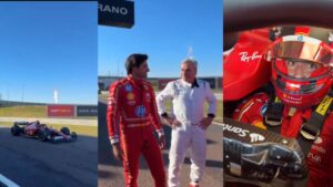 ¡Emotiva despedida! Carlos Sainz Jr. dice adiós a Ferrari conduciendo con su padre en Fiorano