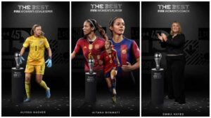 Ganadoras Premios The Best 2024: Alyssa Naeher la Mejor Portera, Emma Hayes la Mejor Entrenadora y Aitana repite como Mejor Jugadora