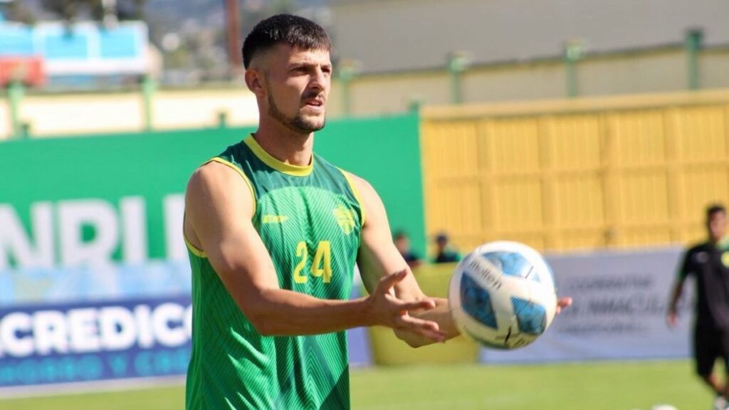 Facundo Otero, durante un entrenamiento. (Xinabajul Oficial)