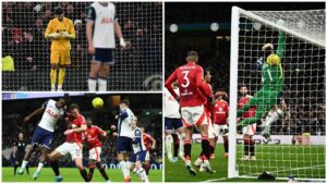 Un gol olímpico puede más que tres de los peores errores del año: el Tottenham elimina al United en un partido de locura en la Carabao Cup