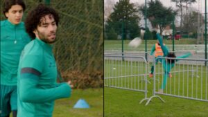 ¡Con chilena incluída! Chino Huerta ya entrena con el Anderlecht e impresiona a sus compañeros