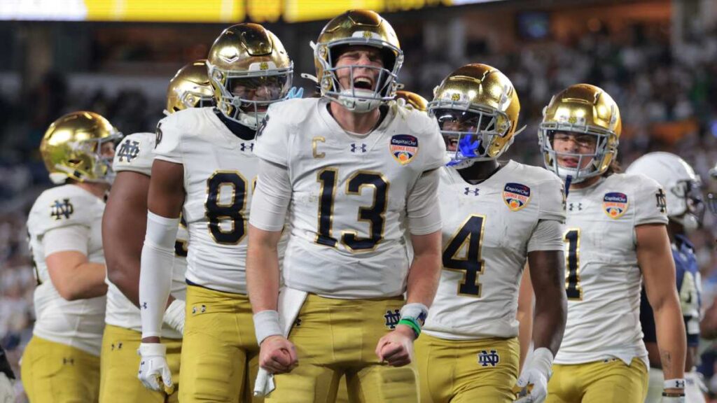 Notre Dame saca la victoria de último momento ante Penn State y jugará la final del CFP