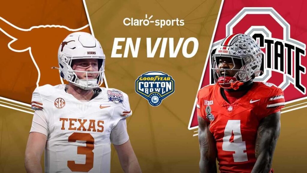 Texas vs Ohio State en vivo la semifinal del fútbol americano colegial de la NCAA 2025