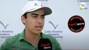 Gerardo Gómez, optimista tras gran actuación en el Latin America Amateur Championship