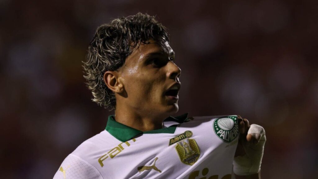 Richard Ríos con el Palmeiras.