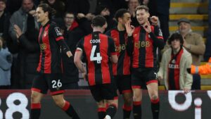 Bournemouth vence por la mínima al Everton y sigue en su pelea por Europa