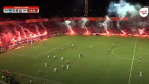 ¡Se prende el Estadio Tamaulipas! La afición de la Jaiba Brava ilumina el juego contra Chivas con bengalas