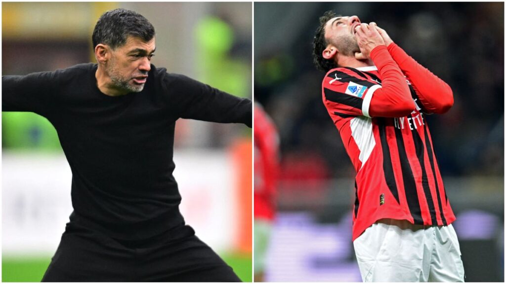 Sergio Conceiçao y Davide Calabria casi llegan a los golpes... ¡pese a que el Milan sacó una victoria de último minuto!