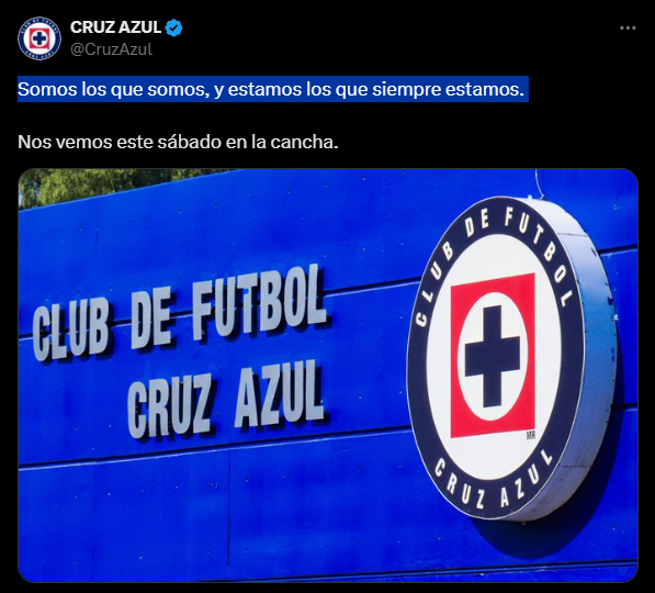 La Máquina de Cruz Azul publicó un mensaje en sus redes sociales para terminar el tema del abandono de Martín Anselmi