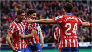 Atlético de Madrid dormirá como líder de LaLiga tras quitarle tres puntos al Osasuna